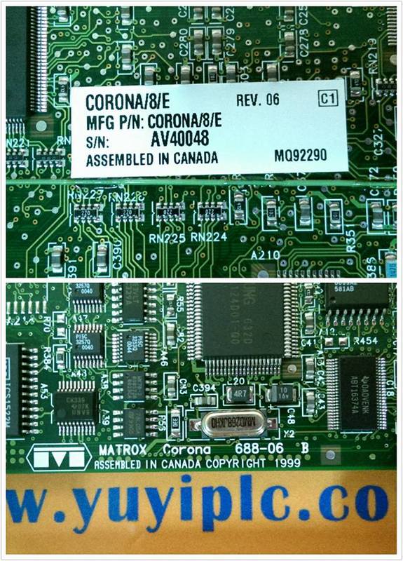 MATROX CORONA/8/E 688-06 B GRAM GRABBER BOARD - PLC DCS SERVO